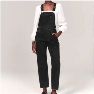 Abercrombie & Fitch Black Overalls